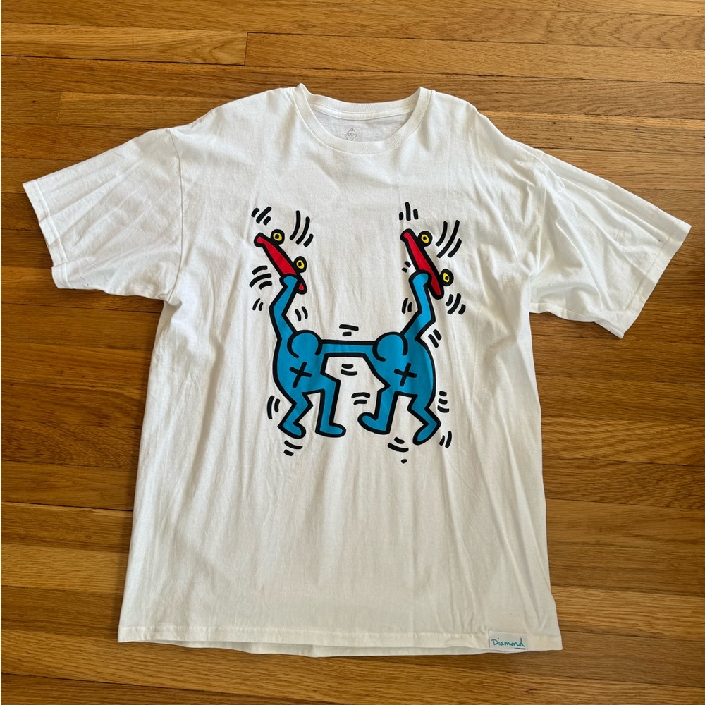 Diamond Supply Co White Graphic T-Shirt